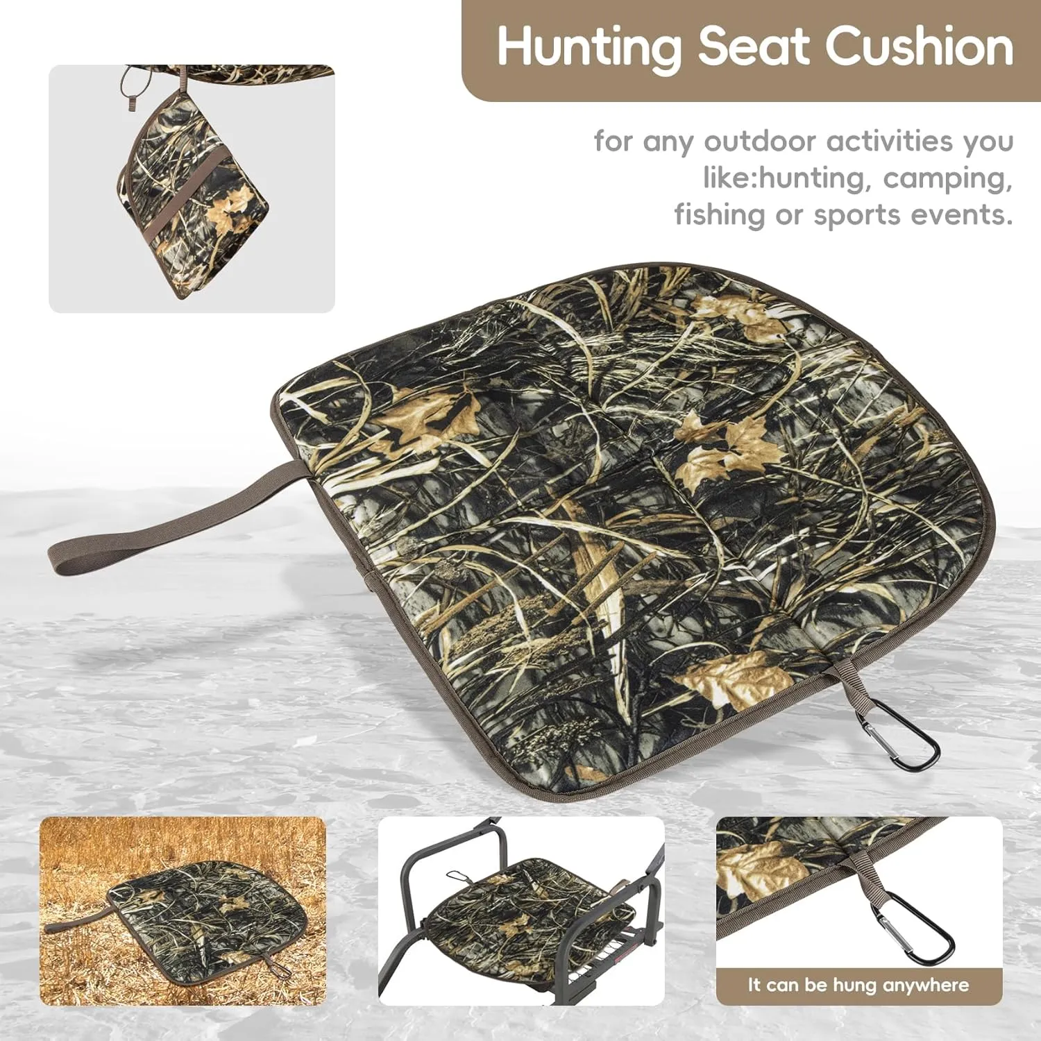 BLISSWILL Hunting Backpack with hunting seat,Lightweight Hiking Daypack,Camping Camouflage Bag with Rain Cover
