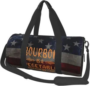 Bourbon Is A Vegetable 51% Corn By Law Duffel Bag Gym Bag Travel Sports Tote Large Foldable Beach Swim Yoga3