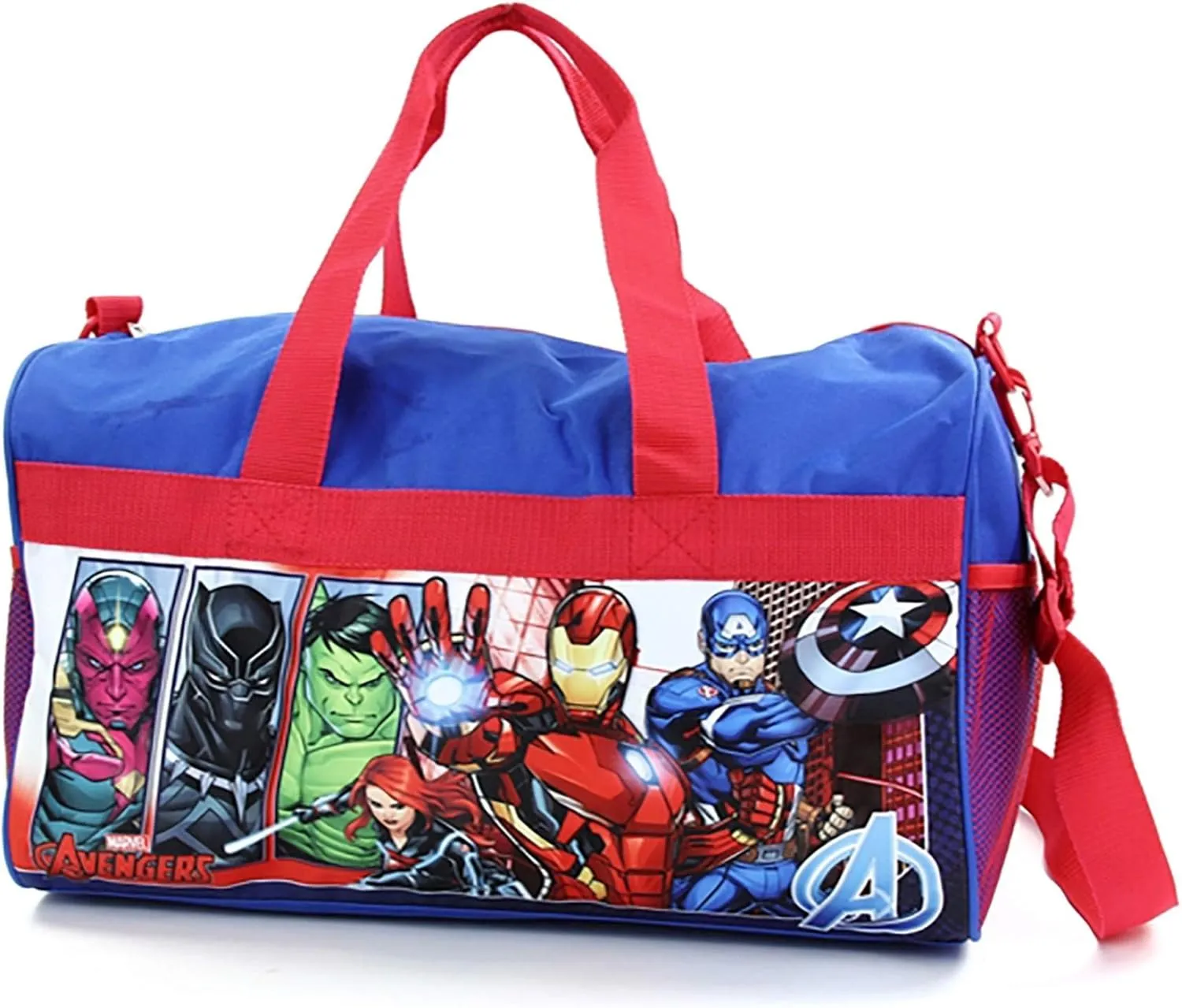 Boys Avengers 18" Blue/Red Duffel Bag Standard