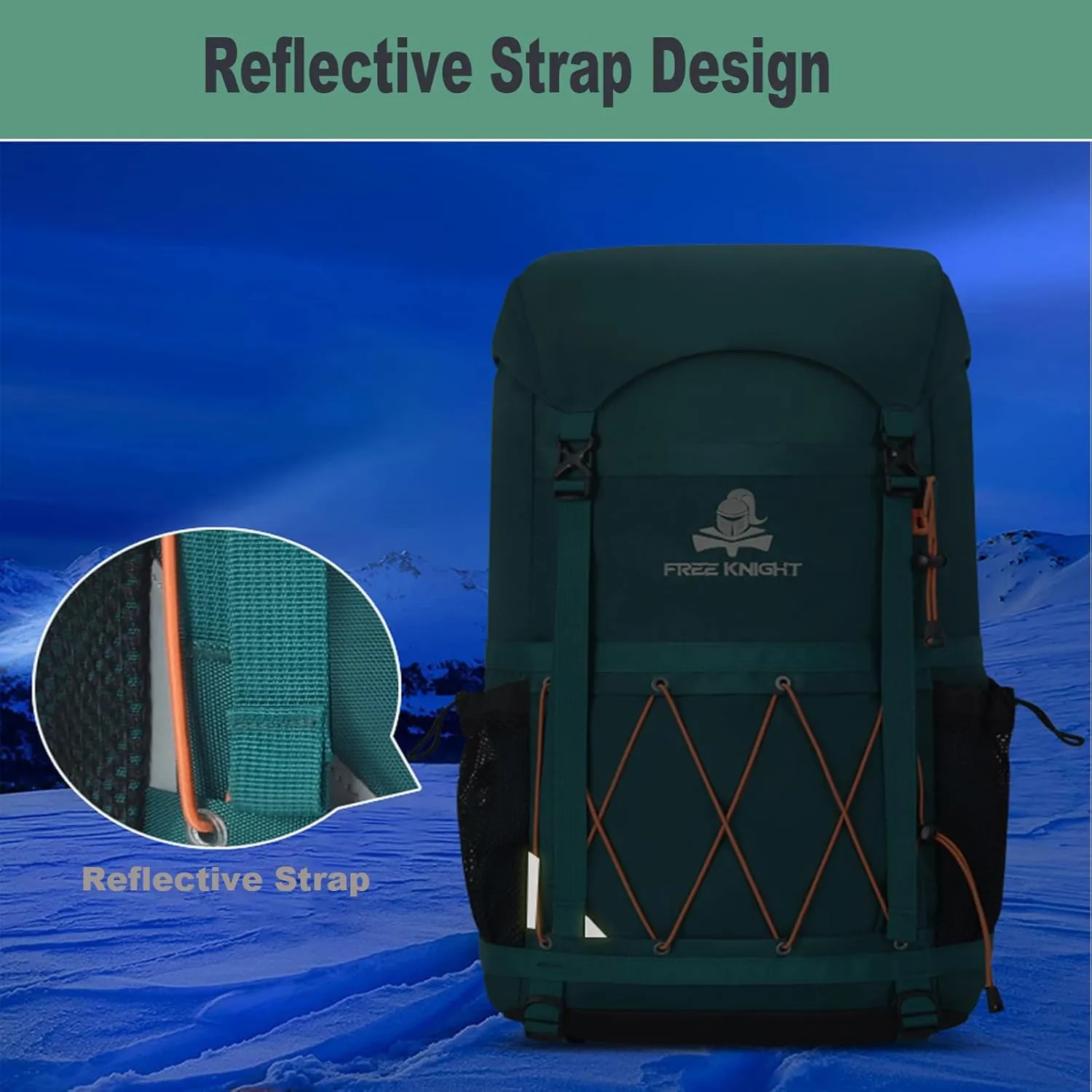 Bseash 40L Waterproof Hiking Backpack with Rain Cover, Outdoor Sport Travel Bag Daypack for Camping Climbing Cycling Skiing (Black)