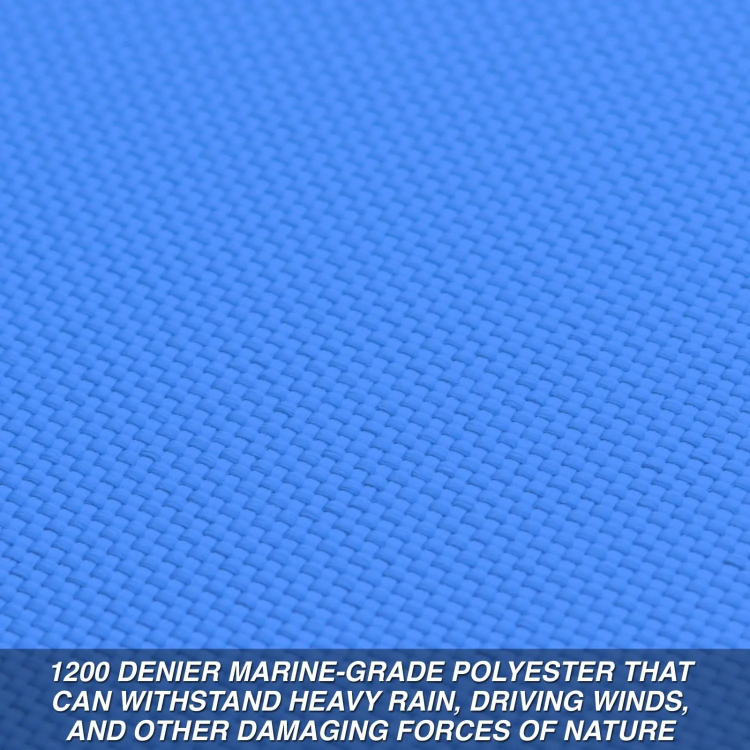 Budge P-1200-2 1200 Denier Pontoon Cover Blue Size PT3: 20' to 24' Long Waterproof, Heavy Duty, UV Resistant