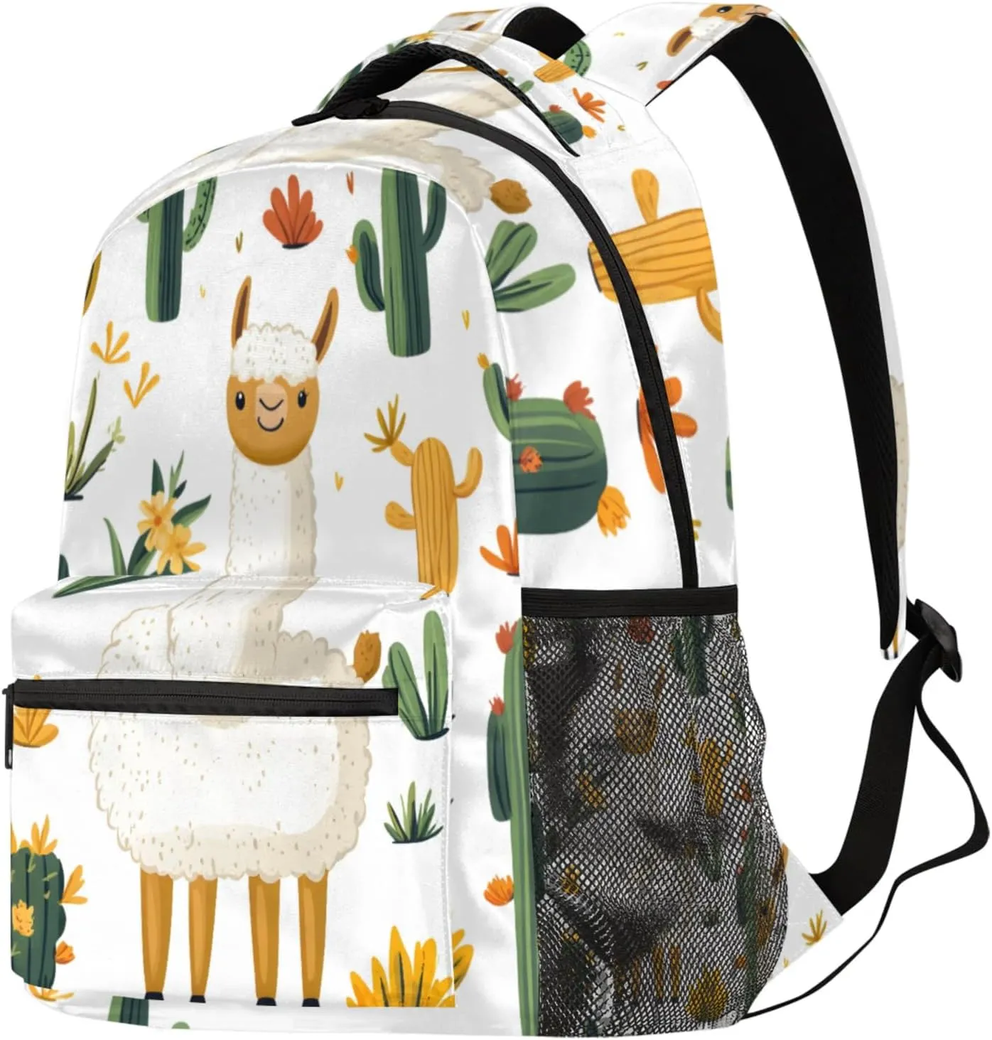 Budxapjw Animal Sheep Travel Laptop Backpack for Women Men Colorful Cactus Waterproof Bag with Adjustable Padded Shoulder Straps for Business Work Travel Hiking Camping