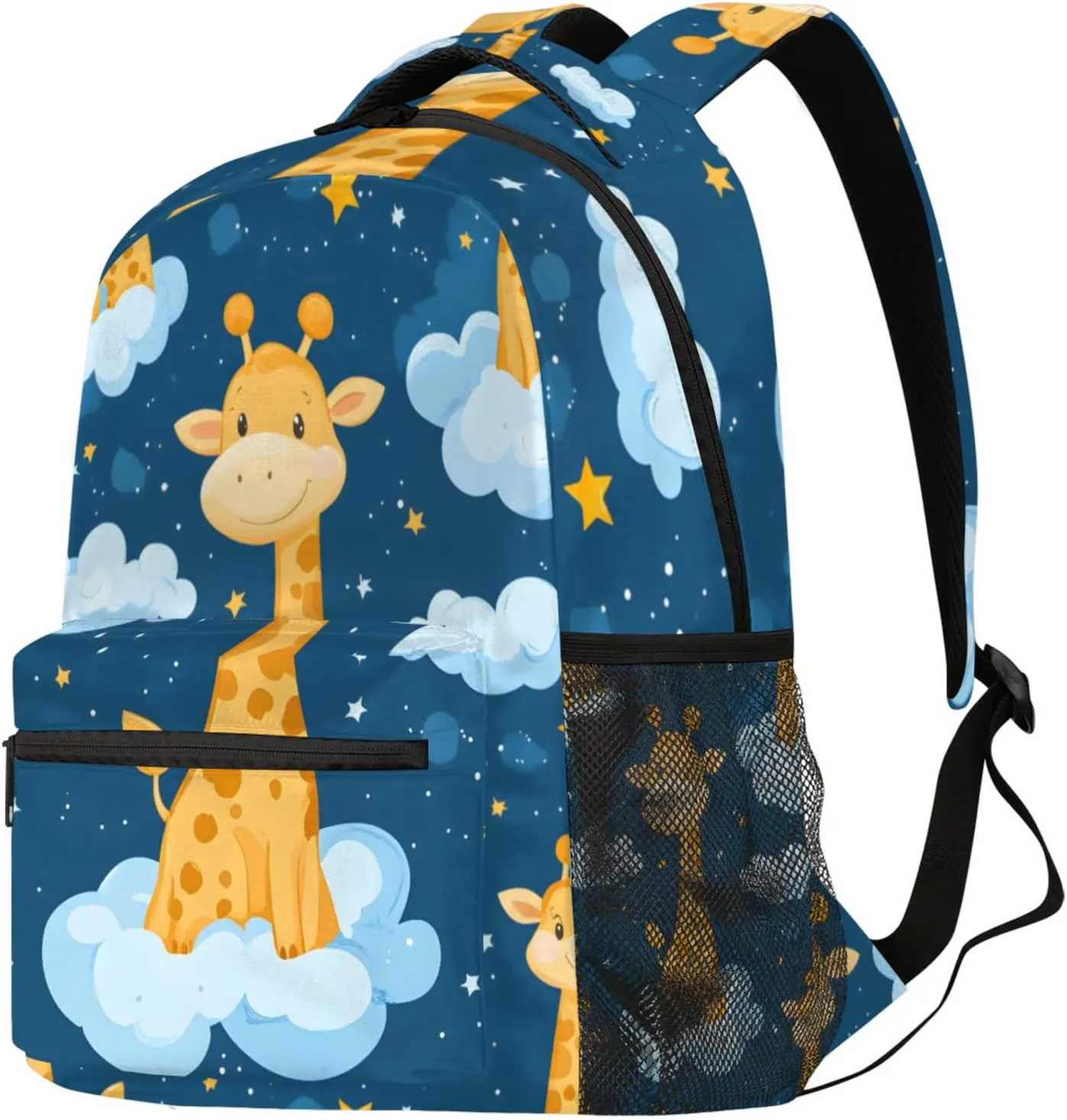 Budxapjw Cute Giraffe Travel Laptop Backpack for Women Men Star Cloud Waterproof Bag with Adjustable Padded Shoulder Straps for Business Work Travel Hiking Camping