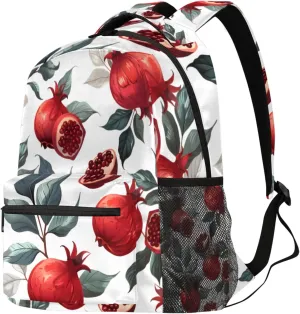 Budxapjw Fruit Pomegranate Travel Laptop Backpack for Women Men Pomegranate Texture Waterproof Bag with Adjustable Padded Shoulder Straps for Business Work Travel Hiking Camping