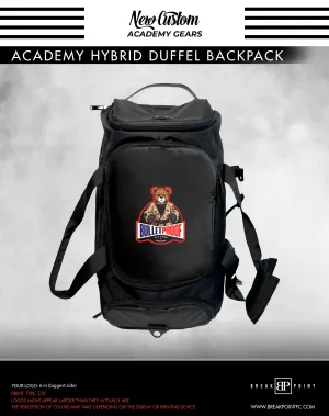 Bulletproof Jiu Jitsu & Combat Academy Hybrid Duffel Backpack #1055