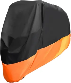 Cabilock Universal Motorcycle Cover 3XL Waterproof Sun Protection for Atvs Scooters Compartment
