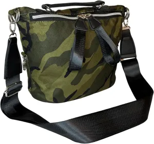 Camo Travel Shopping Shoulder Bag/Purse | Durable Softshell Tote Bag | with Zipper Closure & Adjustable Shoulder Strap