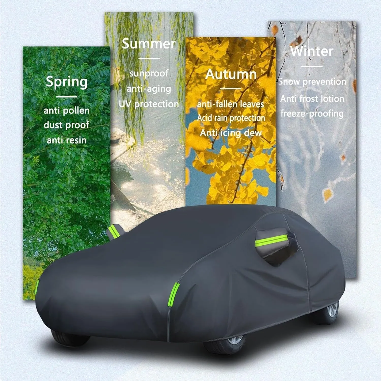 Car Cover Compatible with Chrysler LE Baron Convertible 1986-1996,Outdoor Car Covers All Weather Waterproof Breathable Large Car Cover with Zipper,Custom Full Car Cover,for Snow Rain Dust Protection (
