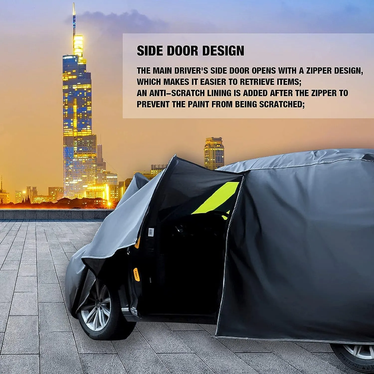Car Cover Compatible with Chrysler LE Baron Convertible 1986-1996,Outdoor Car Covers All Weather Waterproof Breathable Large Car Cover with Zipper,Custom Full Car Cover,for Snow Rain Dust Protection (