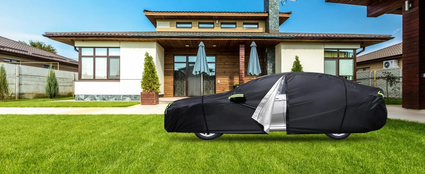 Car Cover Custom Fit for Toyota Corolla 2000-2025,6 Layers Truck Cover Waterproof All Weather for Automobiles,Outdoor Full Exterior Cover,Rain, Sun, Wind Protection,Black