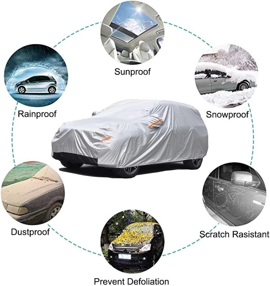 Car Cover Custom Fit Volkswagen Atlas (2017-2025) Waterproof for Automobiles, Oxford Sun Rain Dust Snow Protection (Ships from US Warehouse, Delivery 3-8 Days)