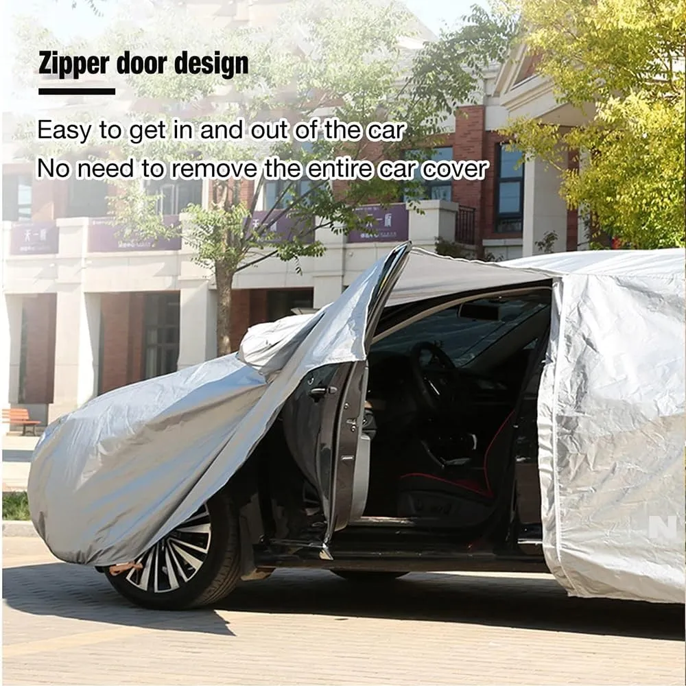 Car Cover for Daimler Double Six Sovereign SP XJ Series,Full Car Covers All Weather Outdoor Cover Four-Season Protection Strips Car Tarpaulin Exterior Accessories,F