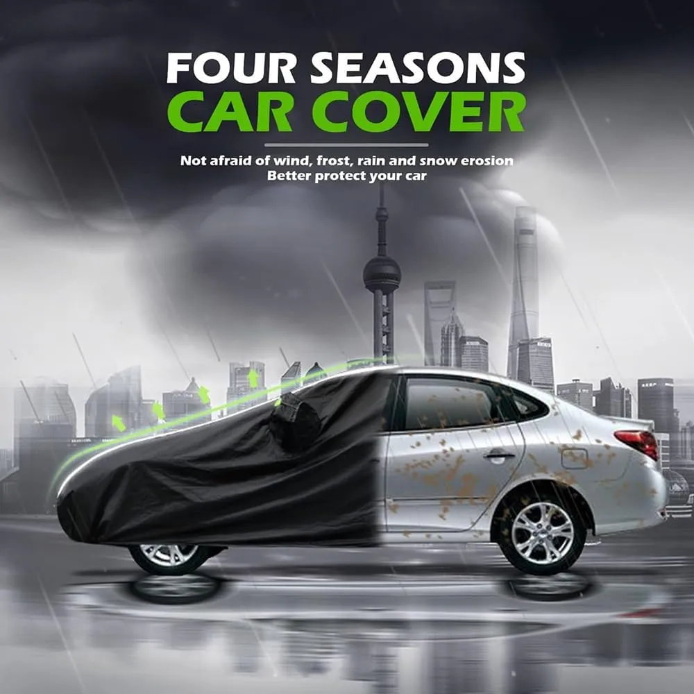 Car Cover for Daimler Double Six Sovereign SP XJ Series,Full Car Covers All Weather Outdoor Cover Four-Season Protection Strips Car Tarpaulin Exterior Accessories,F