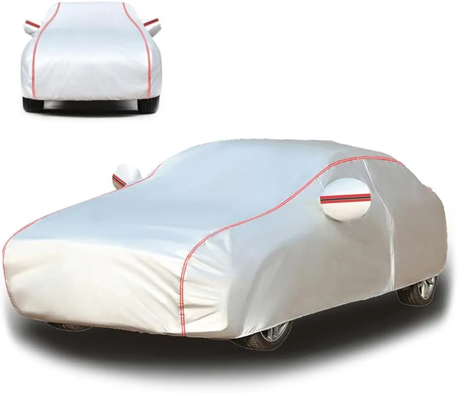 Car Cover for Daimler Double Six Sovereign SP XJ Series,Full Car Covers All Weather Outdoor Cover Four-Season Protection Strips Car Tarpaulin Exterior Accessories,F