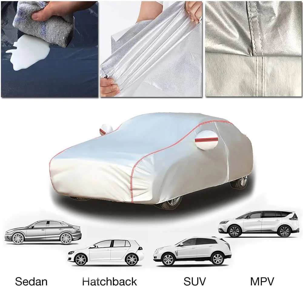 Car Cover for Daimler Double Six Sovereign SP XJ Series,Full Car Covers All Weather Outdoor Cover Four-Season Protection Strips Car Tarpaulin Exterior Accessories,F