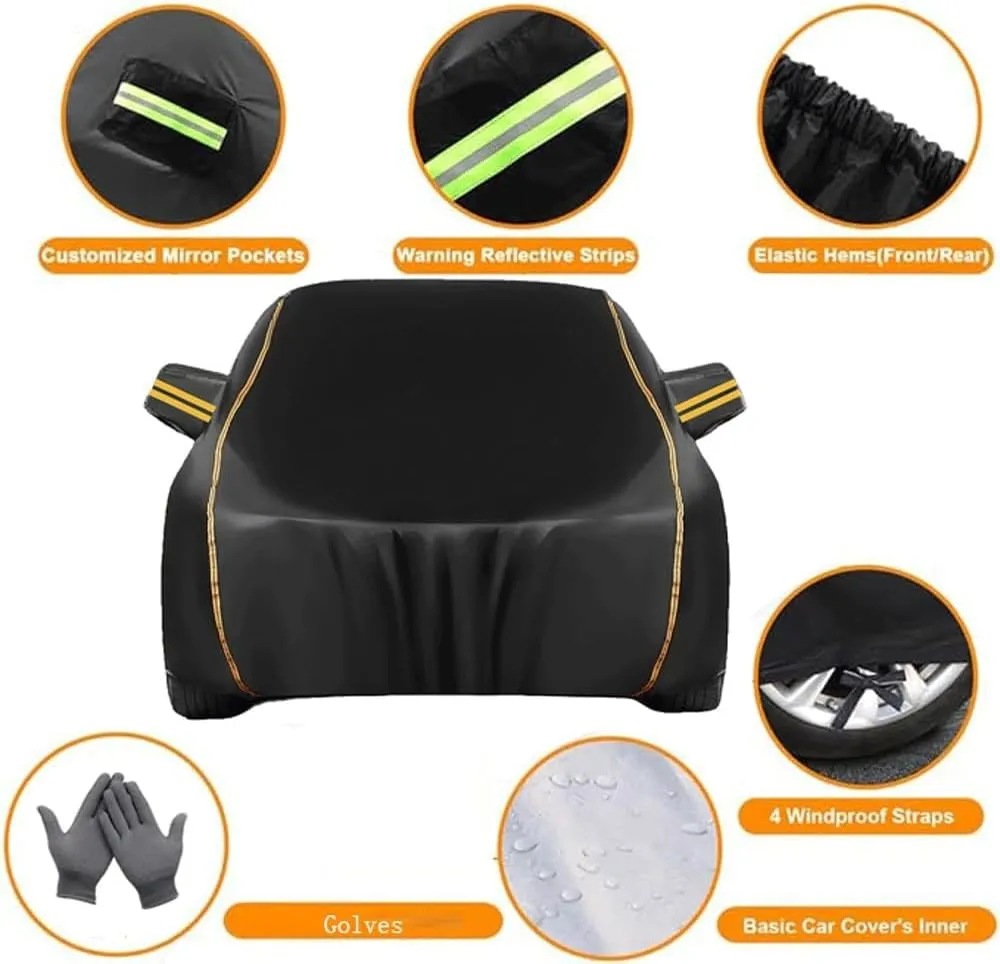 Car Cover for Daimler Double Six Sovereign SP XJ Series,Full Car Covers Four Season Protection All Weather Outdoor Cover Full Wrap Car Coats Exterior Accessories,D