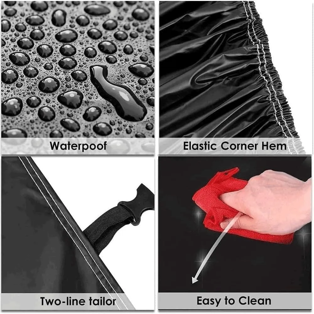 Car Cover for DeTomaso Pantera 1985-1991, Summer Waterproof Sun Breathable car Tarpaulin with Zipper car Protective Cover Durable Garage Outdoor Full Cover