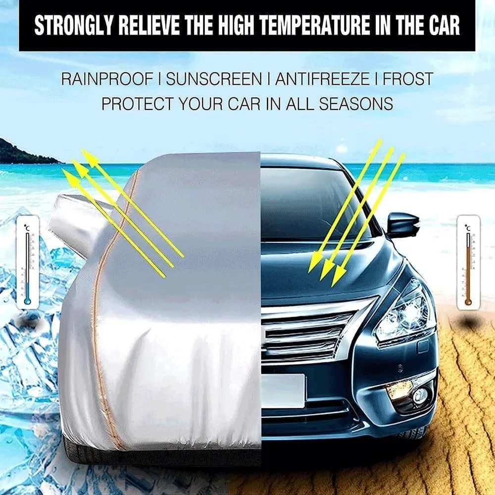Car Cover for DeTomaso Pantera 1985-1991, Summer Waterproof Sun Breathable car Tarpaulin with Zipper car Protective Cover Durable Garage Outdoor Full Cover