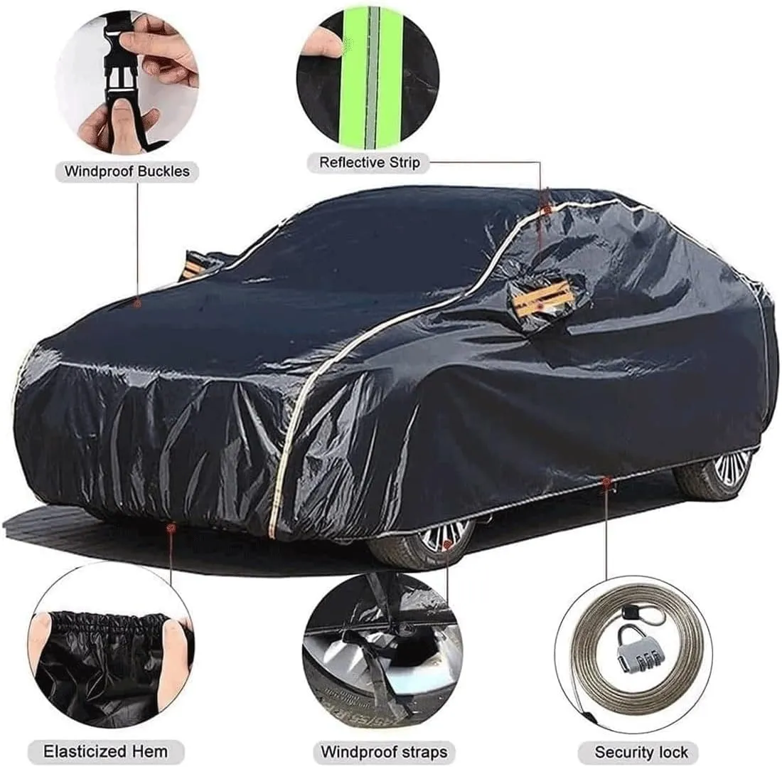 Car Cover for DeTomaso Pantera 1985-1991, Summer Waterproof Sun Breathable car Tarpaulin with Zipper car Protective Cover Durable Garage Outdoor Full Cover