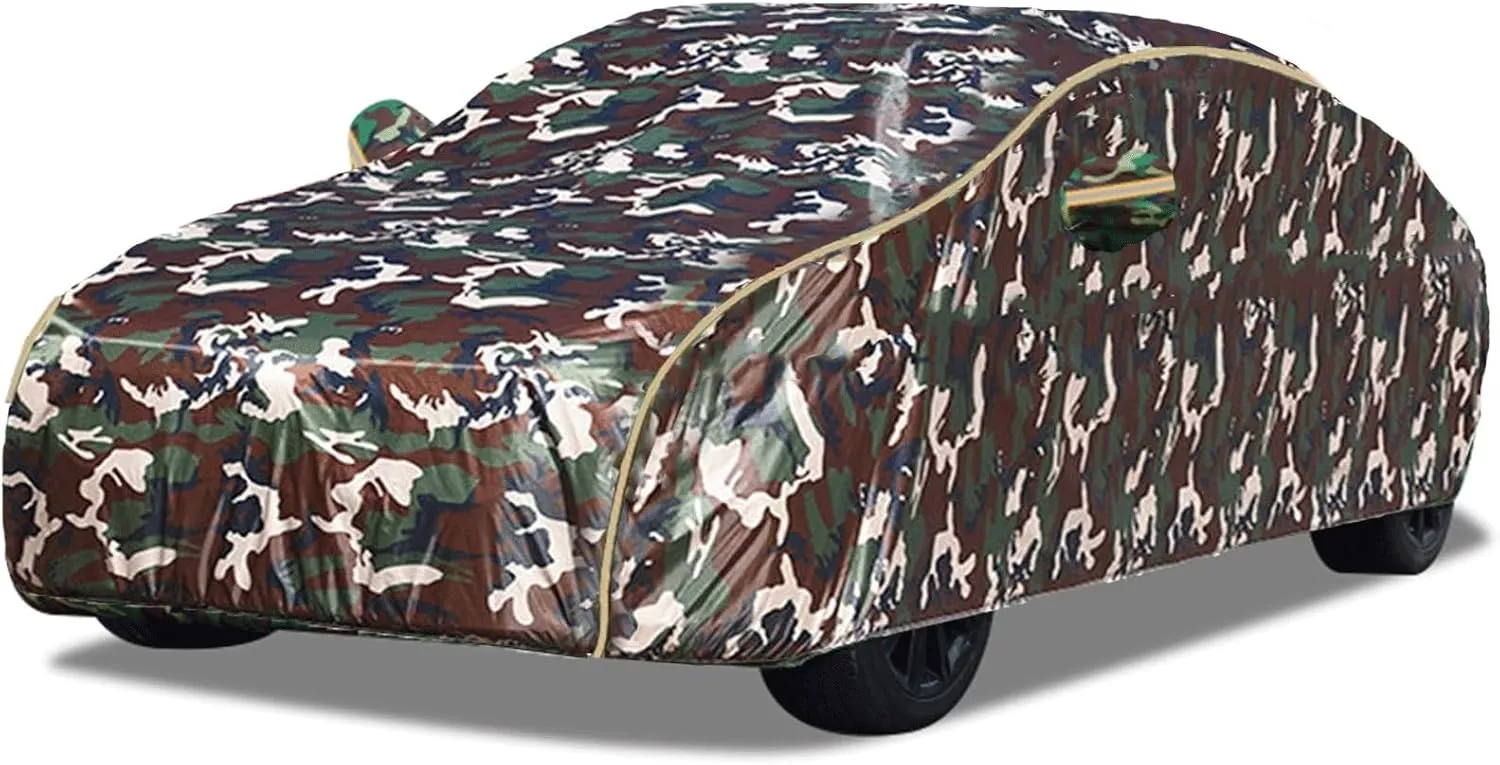Car Cover for DeTomaso Pantera 1985-1991, Summer Waterproof Sun Breathable car Tarpaulin with Zipper car Protective Cover Durable Garage Outdoor Full Cover