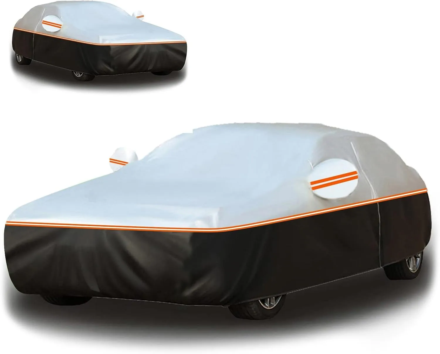 Car Cover for Snow Made for DeTomaso Pantera 1985-1991, Dual-Tone Design, Upgraded Fabric with Cotton, Snow Car Cover, Coldproof Snowproof x16ps1