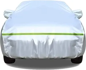 Car Cover is waterproof all-weather, wind, snow, ultraviolet rays, bird droppings, not easy to break, safe parking at night, compatible with Daimler V8-250 Xj Series Xj12 ( Color : A , Size : Xj12 )