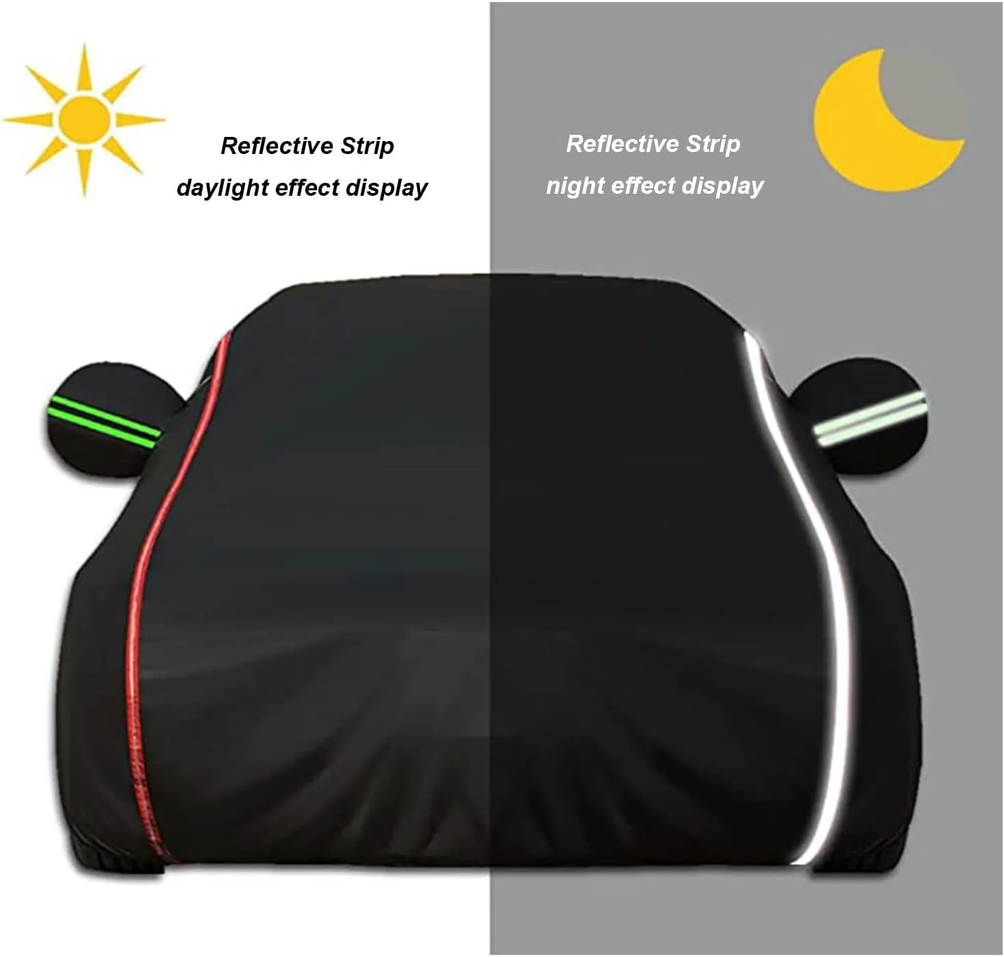 Car Cover Waterproof for Ligier JS50 Hatchback (2013-2018), Outdoor Car Cover with Cotton Lining and Zipper, Full Car Covers Waterproof Breathable Large Car Cover Custom Dustproof Scratchproof (Color