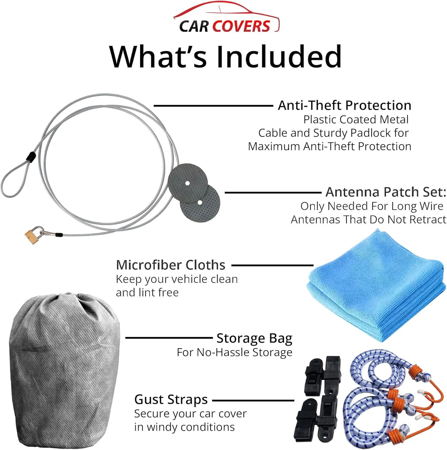 Car Covers Weatherproof Max Truck Cover & Warranty Compatible with GMC 1999-2022 Sierra 2500-3500 Crew Cab ~8'– Outdoor Cover, Prevents Theft with Cable Lock