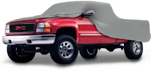 Car Covers Weatherproof Max Truck Cover & Warranty Compatible with GMC 1999-2022 Sierra 2500-3500 Crew Cab ~8'– Outdoor Cover, Prevents Theft with Cable Lock