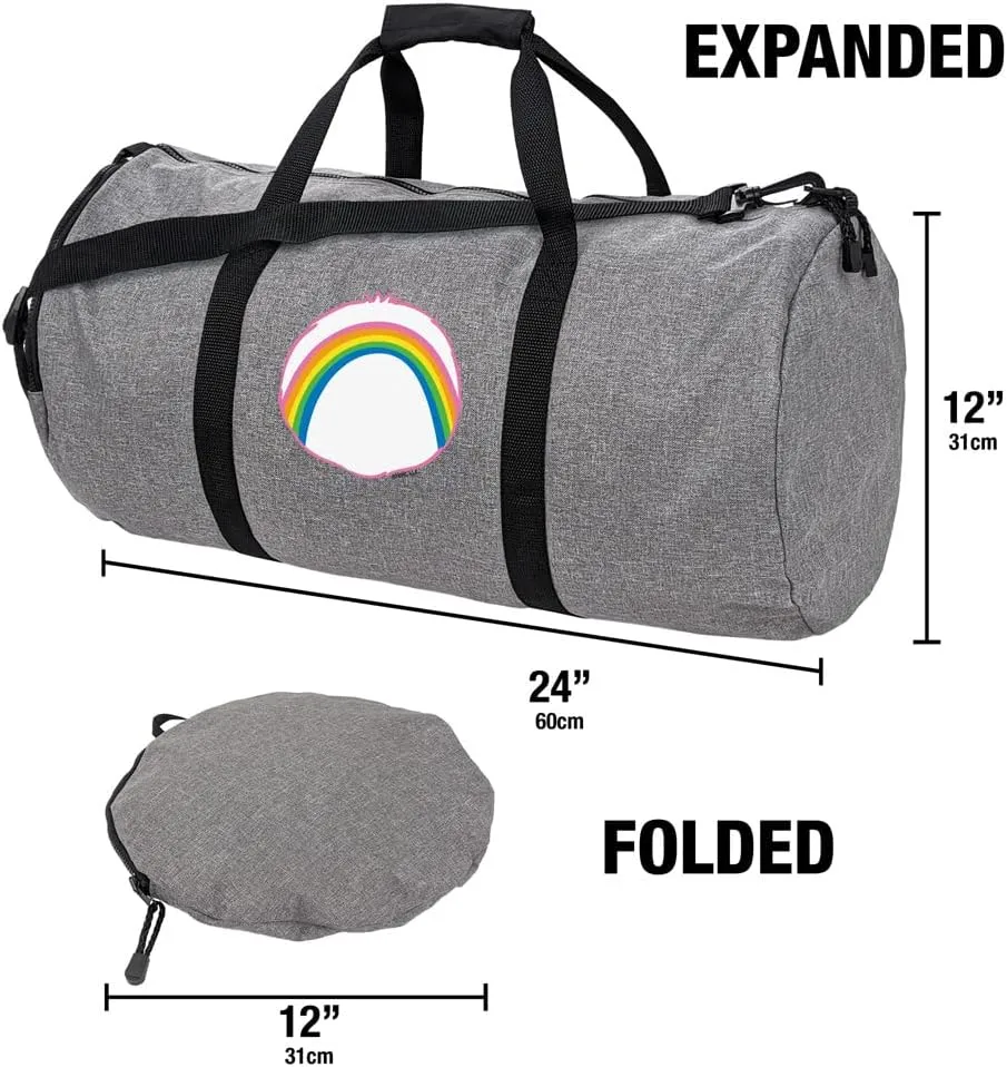Care Bears Cheer Bear Belly Lightweight Duffel Bag for Sports and Gym Packable for Travel