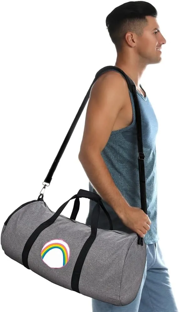 Care Bears Cheer Bear Belly Lightweight Duffel Bag for Sports and Gym Packable for Travel
