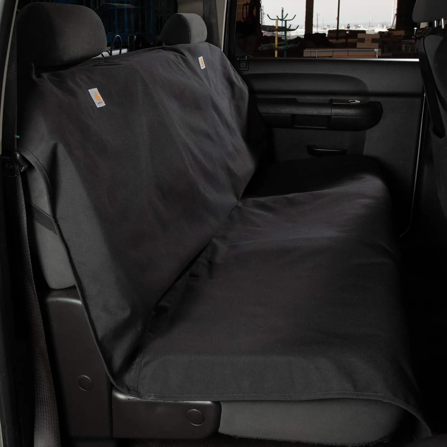 Carhartt Quick-Fit Nylon Duck Seat Protector, Durable Pet Seat Cover, Bucket Seat & Bench Seat Throws