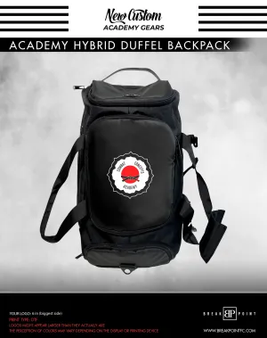 CCA Judo Academy Hybrid Duffel Backpack #1026 A
