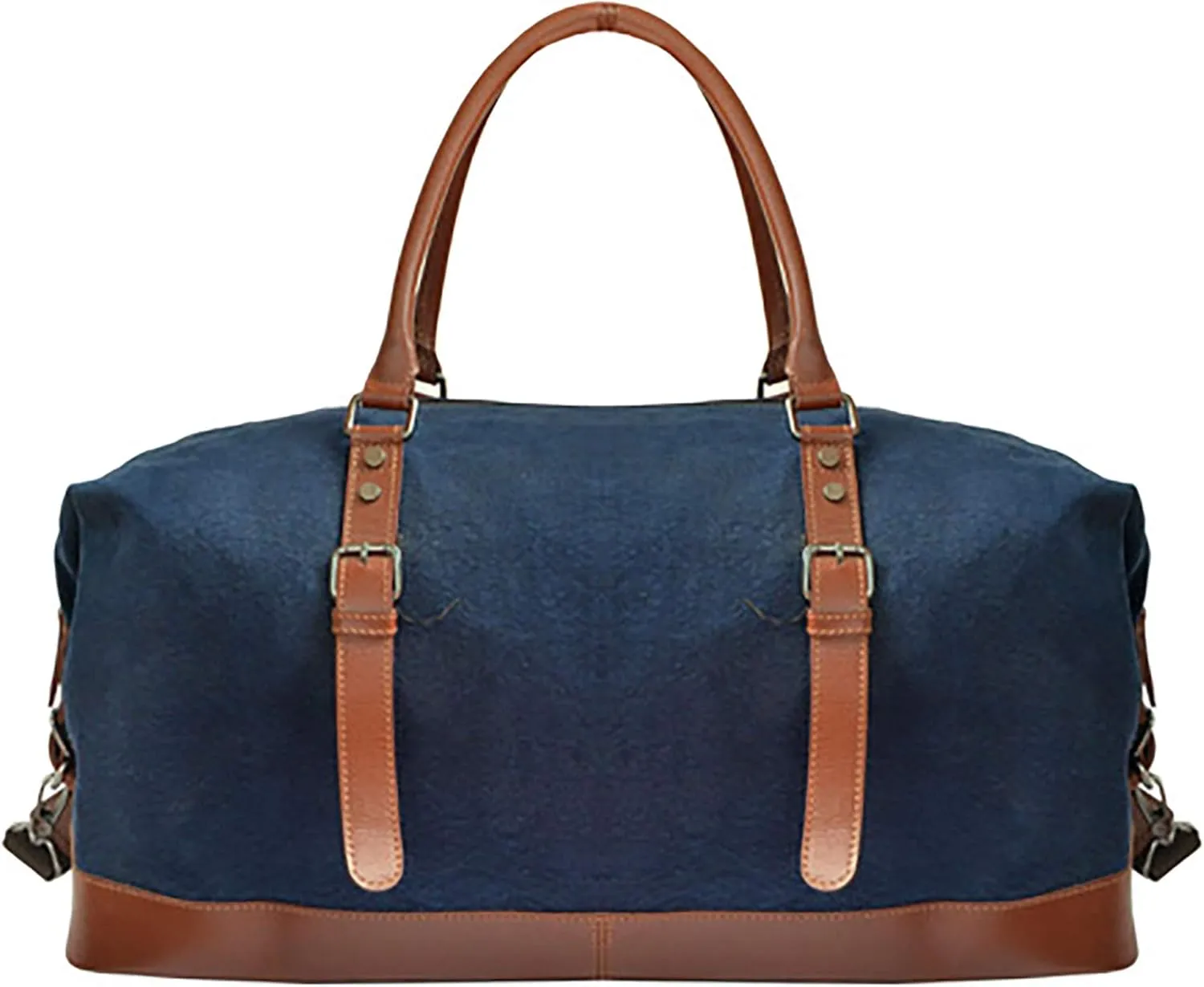 CHALLENGER Canvas Leather Cow Hide Carry-On Duffle Weekender Luggage Travel Bag 18J08NV