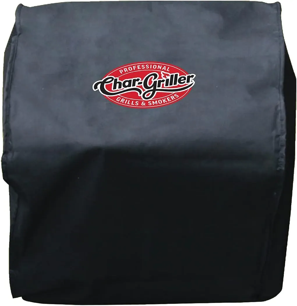 Char-Griller 2455 Table Top Grill/Side Fire Box Cover, Standard, Black