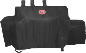 Char-Griller®Texas Trio Grill Cover, Expansion Sleeves fit Around Side Fire Box, Black, Designed to Fit Model # 3070, Black