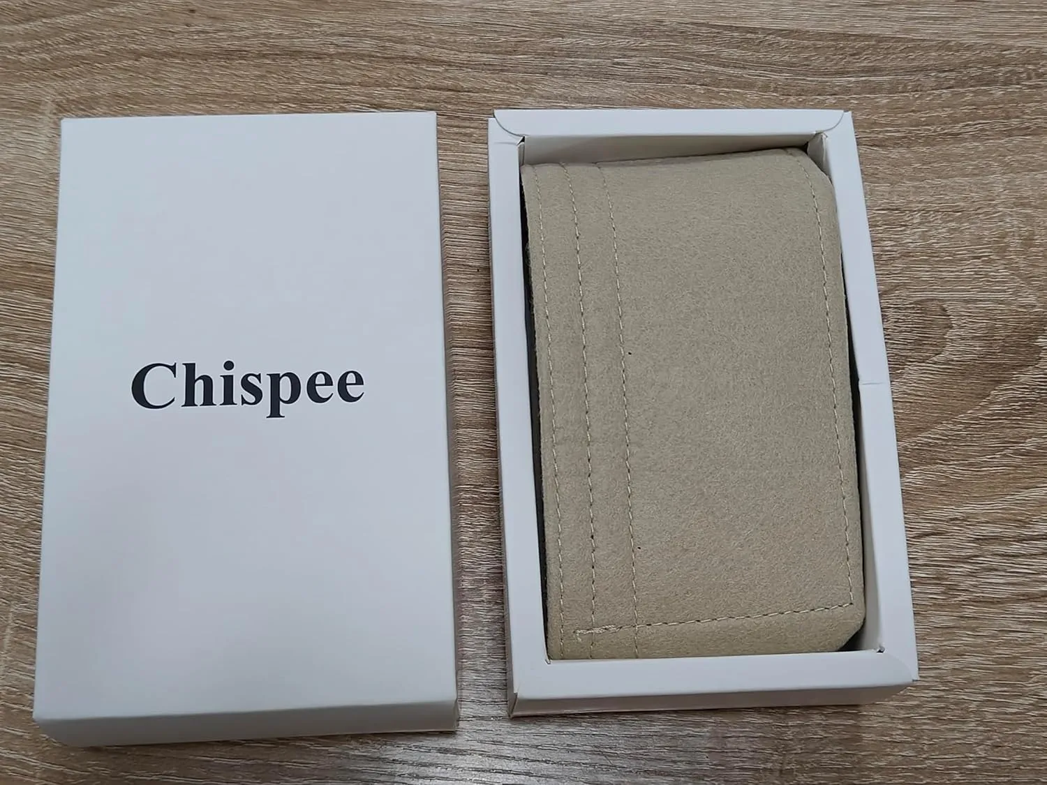 Chispee Zipper Softened Felt Purse Organizer Insert for Baguette, Tote, Longchamp Handbags Lightweight Bag Organizer with Multiple Pockets (Medium,Beige)