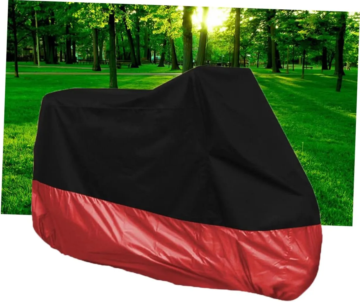 Ciieeo Motorcycle Cover Weatherproof Waterproof Sun Block Rainproof Elastic Bottom Size XL