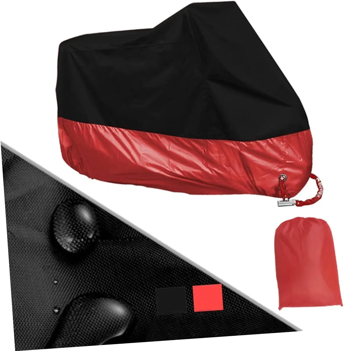 Ciieeo Motorcycle Cover Weatherproof Waterproof Sun Block Rainproof Elastic Bottom Size XL