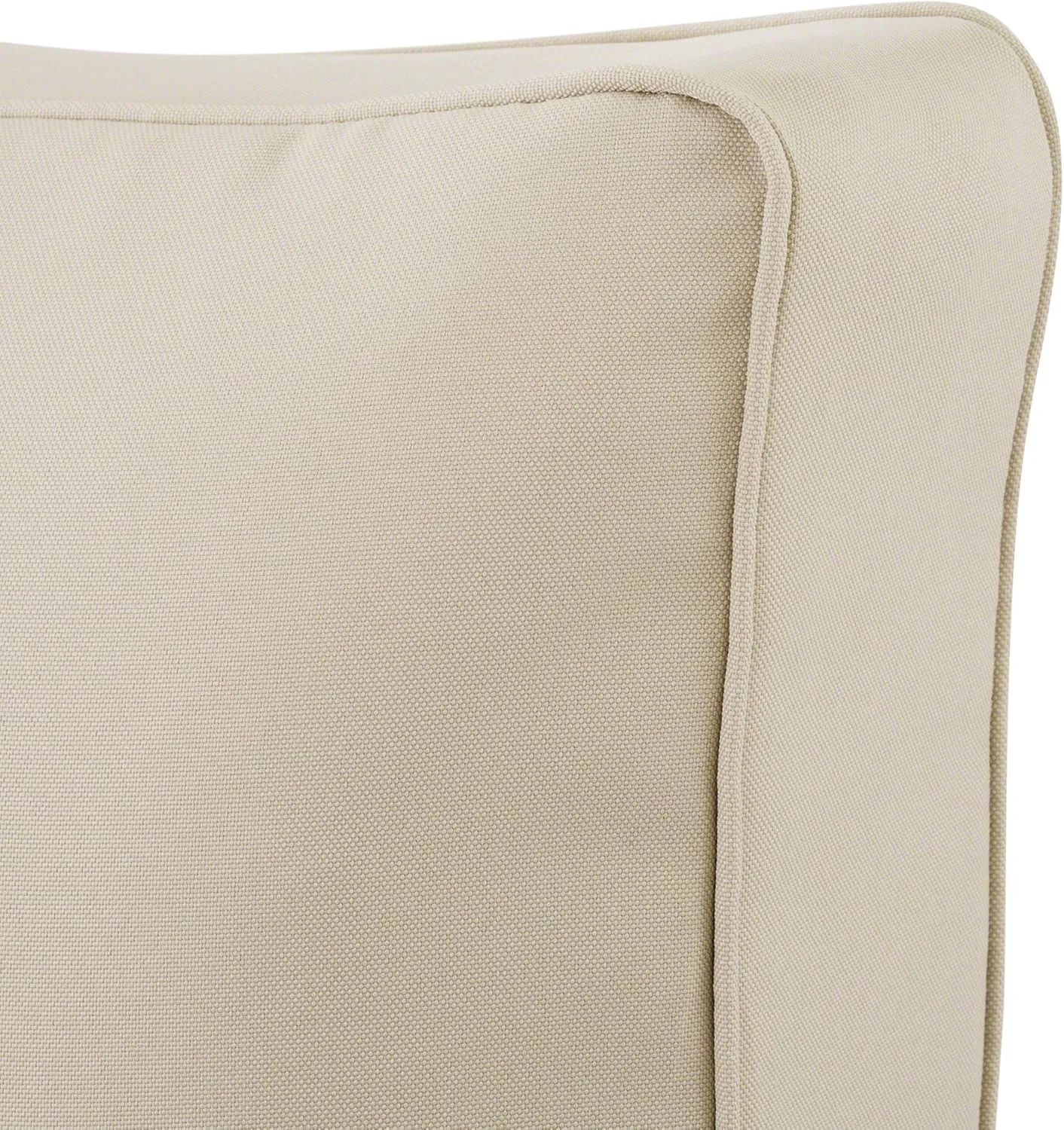 Classic Accessories Montlake Water-Resistant 25 x 22 x 4 Inch Outdoor Back Cushion Slip Cover, Patio Furniture Cushion Cover, Antique Beige, Patio Furniture Cushion Covers