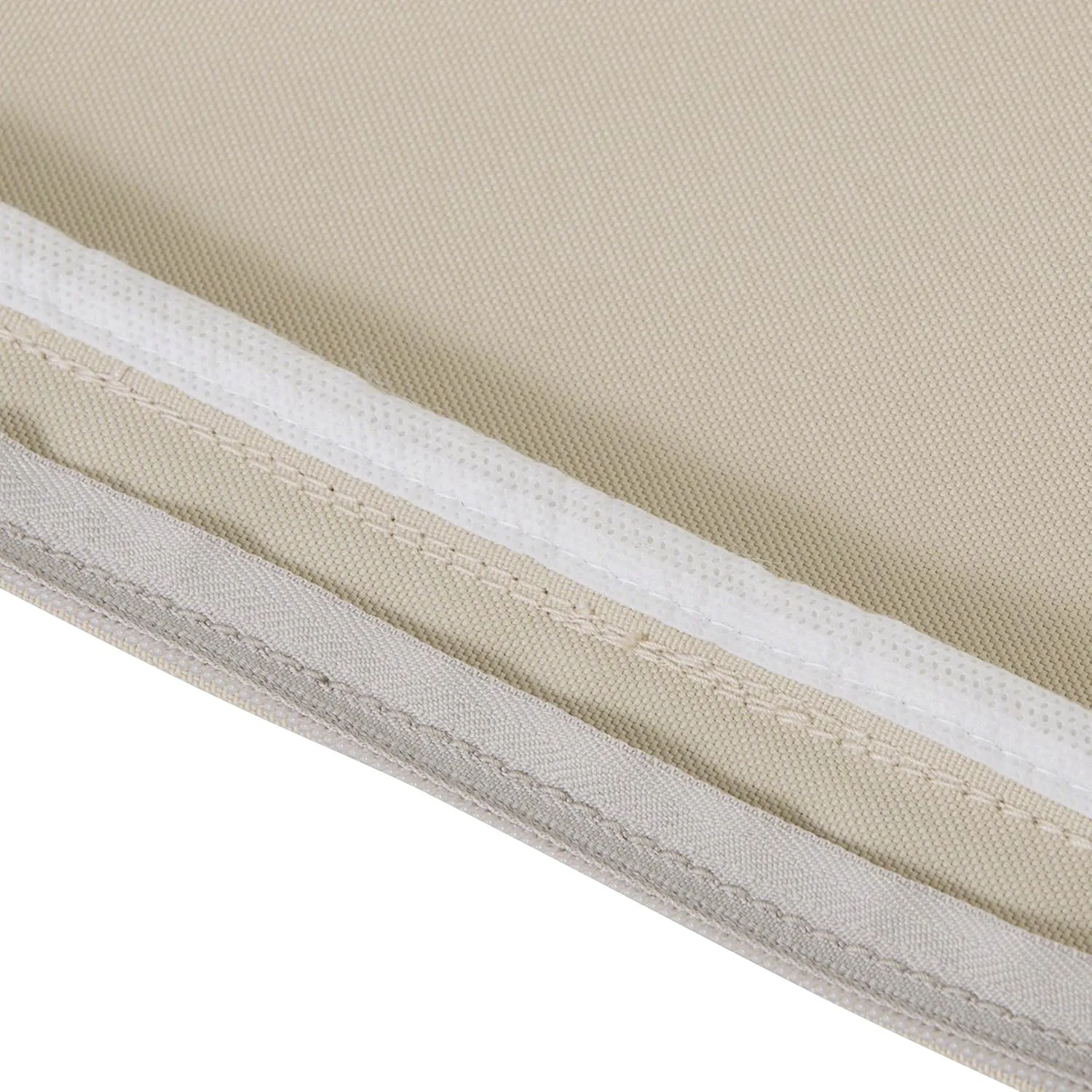 Classic Accessories Montlake Water-Resistant 25 x 22 x 4 Inch Outdoor Back Cushion Slip Cover, Patio Furniture Cushion Cover, Antique Beige, Patio Furniture Cushion Covers