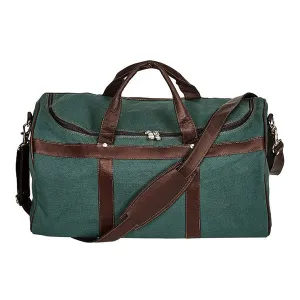 Classic Duffel Bag in Canvas with Colombian Leather Trim