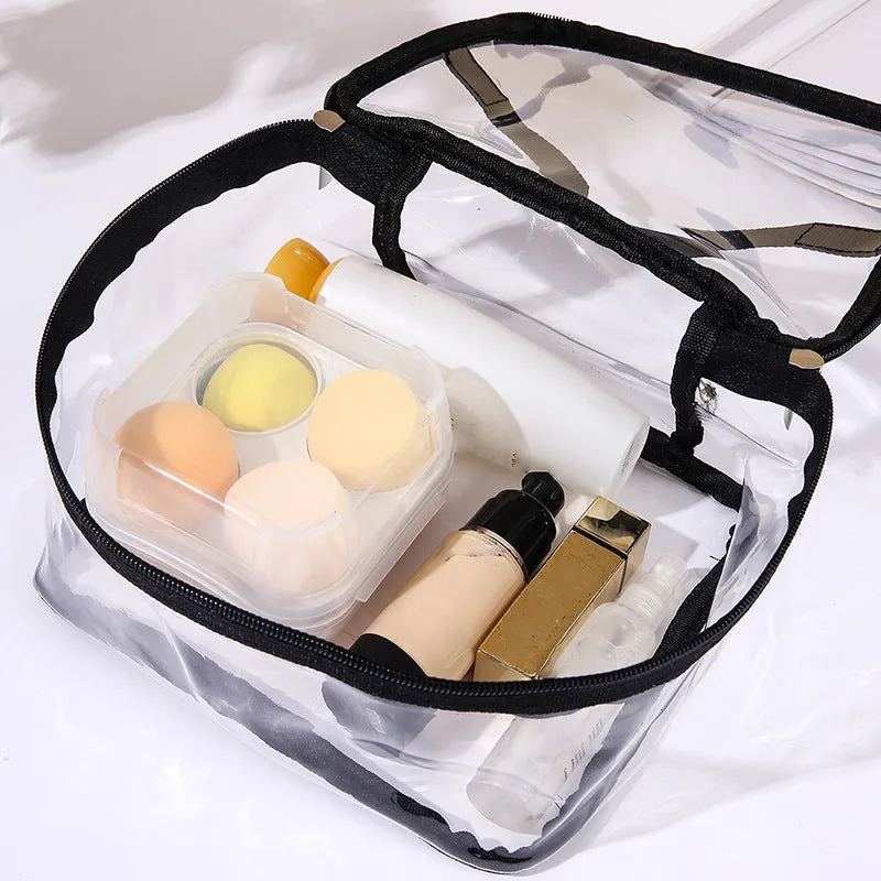 Classic Transparent Hand Storage Wash Cosmetics Bags