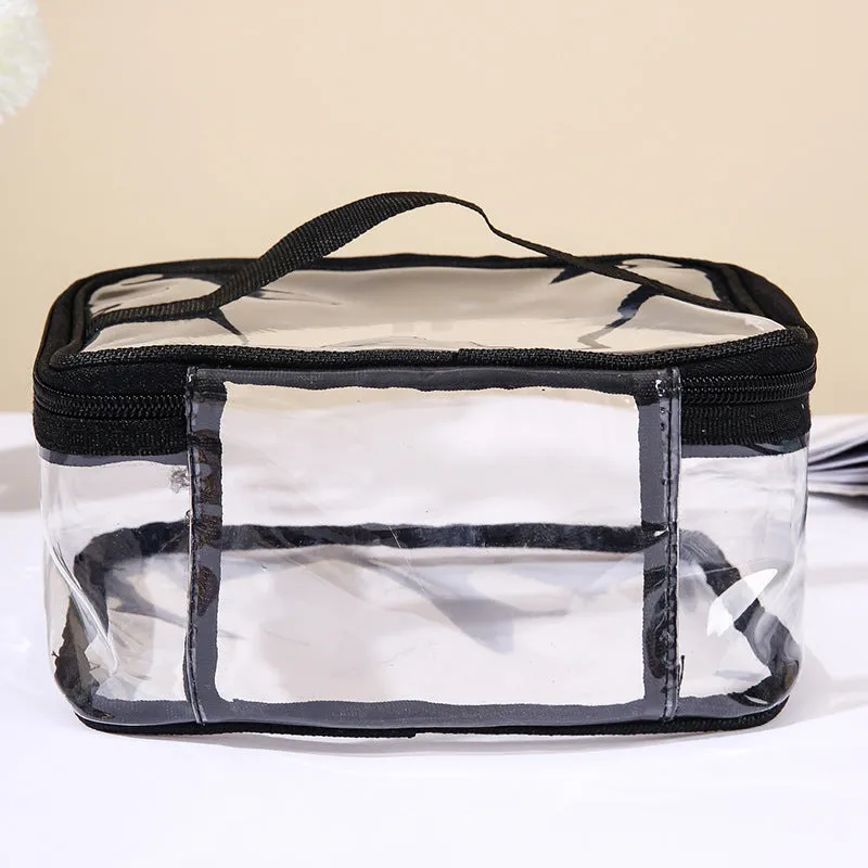 Classic Transparent Hand Storage Wash Cosmetics Bags