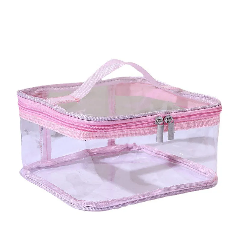 Classic Transparent Hand Storage Wash Cosmetics Bags