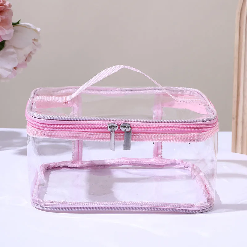 Classic Transparent Hand Storage Wash Cosmetics Bags