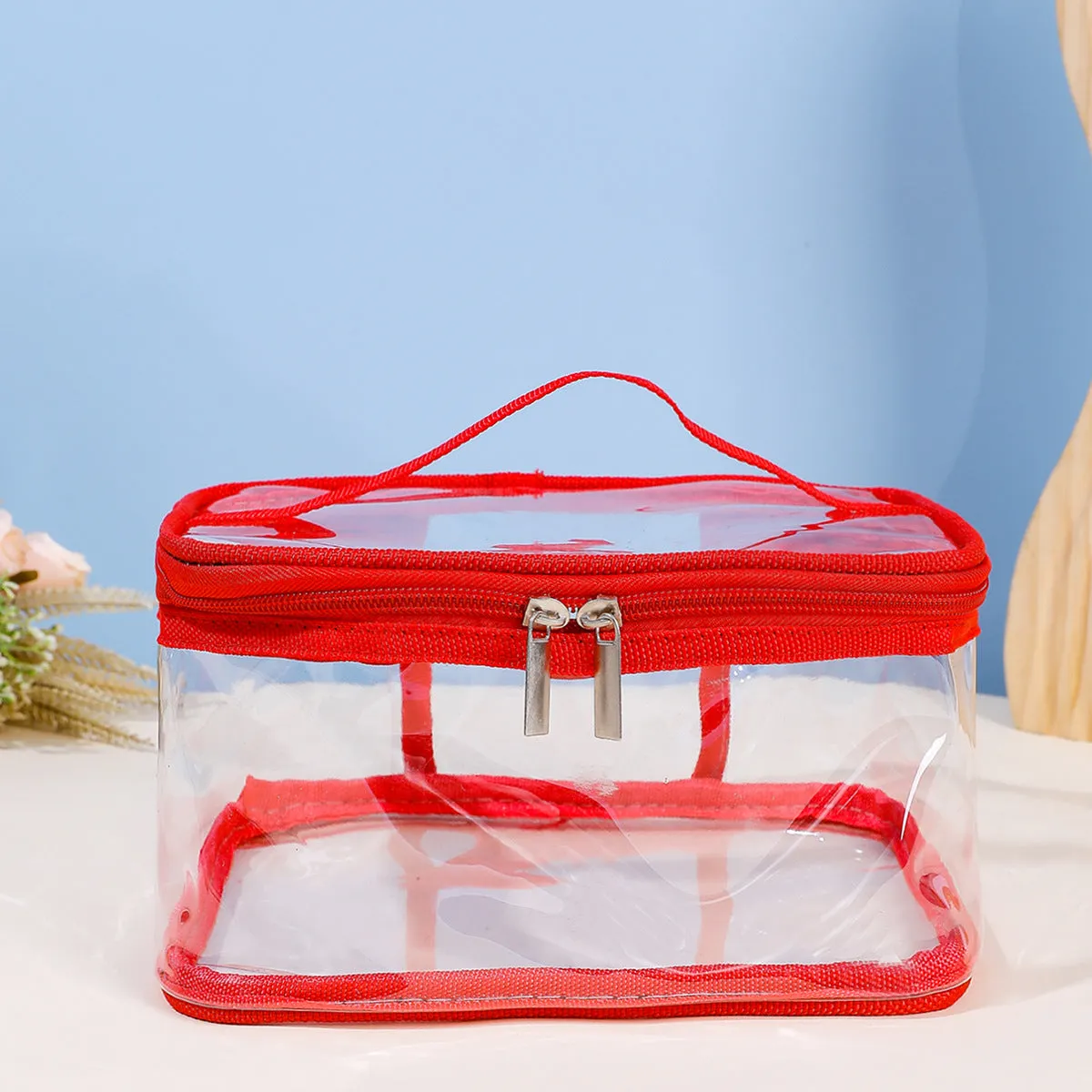 Classic Transparent Hand Storage Wash Cosmetics Bags