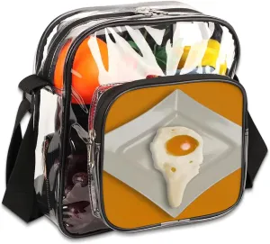 Clear Crossbody Bag Stadium Approved for Women and Men Transparent Messenger Shoulder Bag Clear Purse Bag
