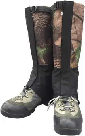 Climbing Gaiters Waterproof Hiking Gaiters Leg Cover for Outdoor Activities Snowproof Legging Boot Cover Size l