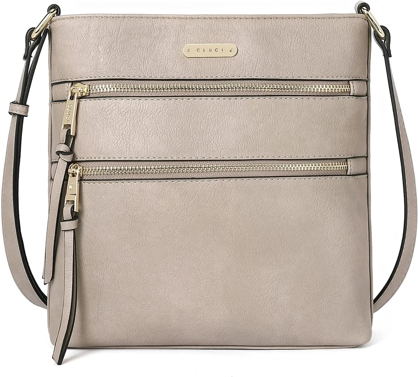 CLUCI Crossbody Purses for Women, Medium Size Zipper Pocket Adjustable Strap, Soft Leather Women's Shoulder Handbags